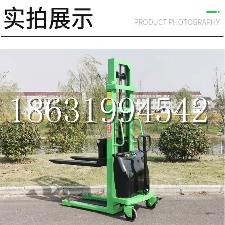谢通门县电动叉车堆高车液压铲车电瓶1吨2吨站驾步行式小型全自动叉车